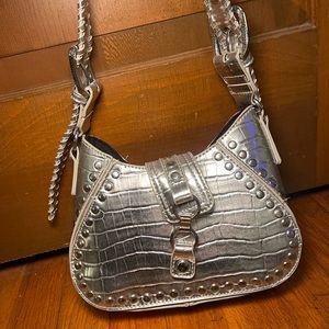 Urban Outfitters Silver Shoulder Bag